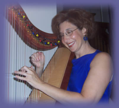 cheryl playing harp